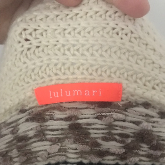 Golden Tote Lulumari Cozy Cardigan in Ivory Multi - Picture 5 of 6